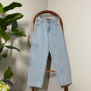 Afends Shelby 8 High Waist Ankle Jeans in Light Wash